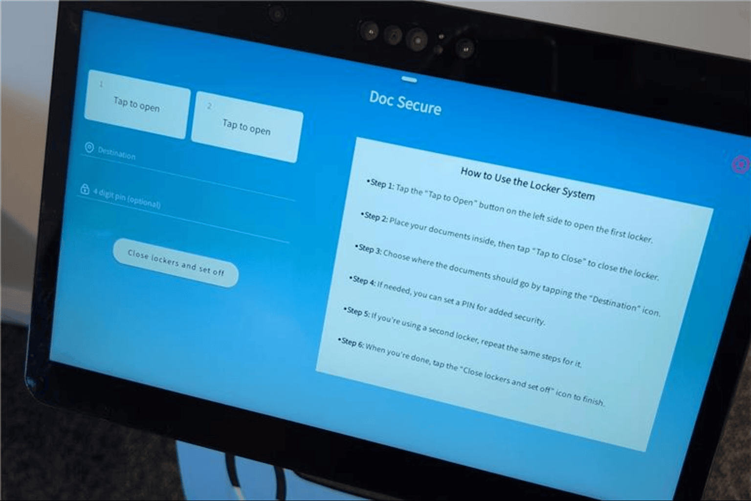 Dociment Locker Temi Add-On Features - temi Robot Australia
